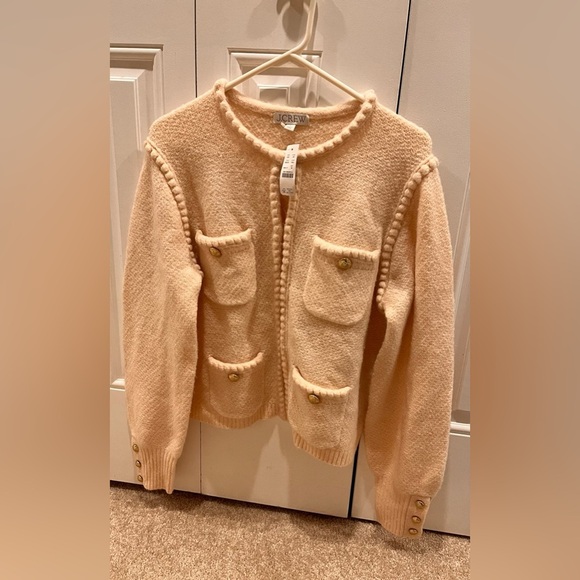 NWT J Crew Odette Sweater Lady Jacket M - Picture 4 of 5